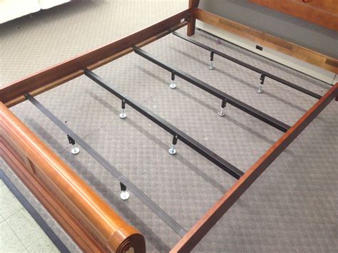 queen box spring metal center support slats|Queen Bed Support Slats .